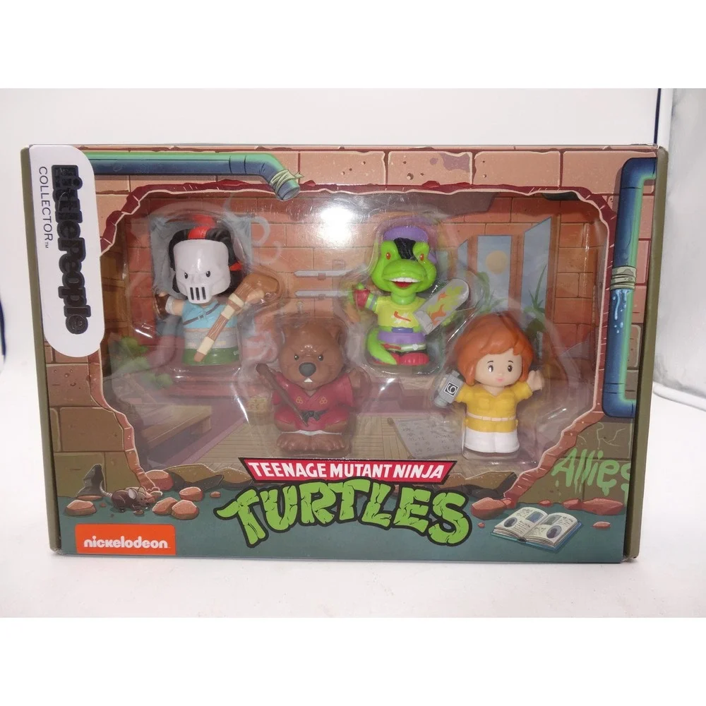 Fisher-Price Little People Collector TMNT‎ Ninja Turtles Allies Figure Set JDG40
